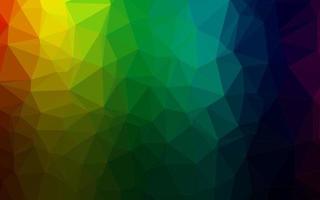 Dark Multicolor, Rainbow vector polygonal template.