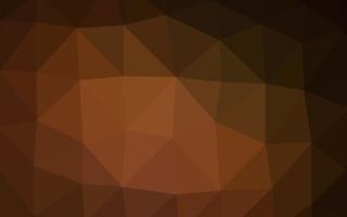 Dark Orange vector polygonal background.