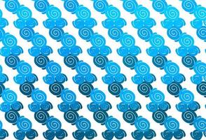 Light BLUE vector template with bent ribbons.