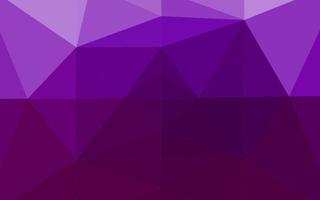 Light Purple vector shining triangular pattern.