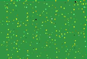 Light Green, Yellow vector texture in poly style with circles, cubes.