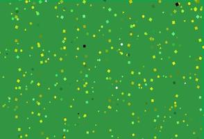 Light Green, Yellow vector texture in poly style with circles, cubes.