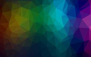 Dark Multicolor, Rainbow vector shining triangular template.