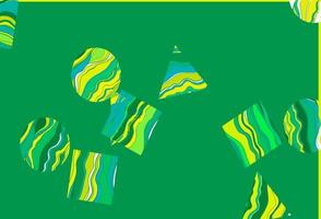 Light Green, Yellow vector cover in polygonal style with circles.