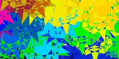 Light Multicolor vector background with triangles.
