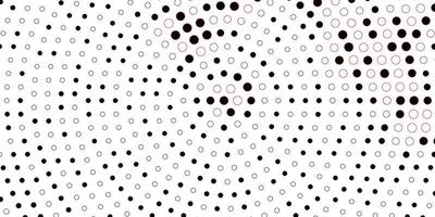 Dark Red vector background with bubbles.