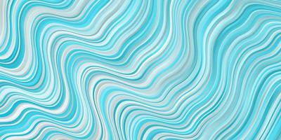 Light BLUE vector background with curved lines.