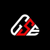 Diseño creativo del logotipo de la letra gse con gráfico vectorial, logotipo simple y moderno de gse. vector