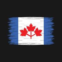 pincel de bandera de canadá vector