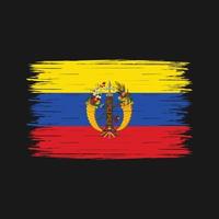 cepillo de bandera de colombia vector