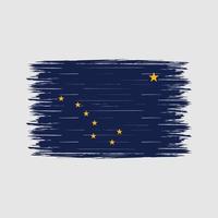 Alaska Flag Brush vector