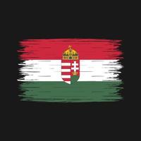 Hungary Flag Brush vector