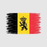 cepillo de bandera de bélgica vector