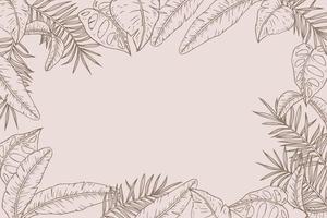 hojas de plátano tropicales exóticas vectoriales. hojas botánicas de la selva del árbol de la playa de palmeras. hoja planta jardín botánico floral follaje. elemento de ilustración de hoja aislada. vector