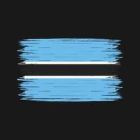 Botswana Flag Brush vector