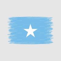 cepillo de bandera de somalia vector