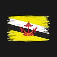 Brunei Flag Brush vector