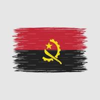 Angola Flag Brush vector
