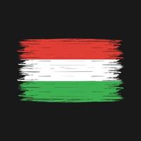 Hungary Flag Brush vector