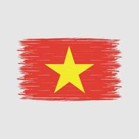 cepillo de bandera de vietnam vector