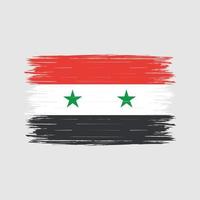 pincel de bandera de siria vector