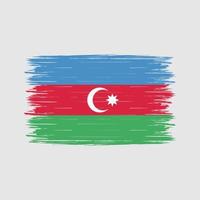 Azerbaijan Flag Brush vector