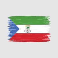 Equatorial Guinea Flag Brush vector