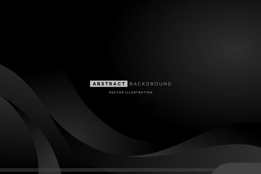 black abstract curve background vector