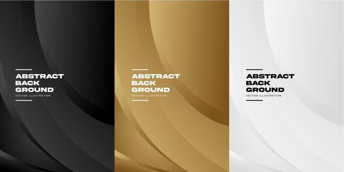 colección de fondo de curva abstracta vector