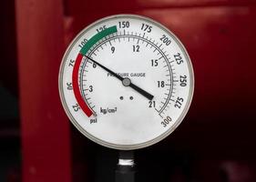 Pressure gauge for fire suppression system photo