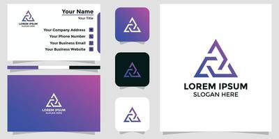 financial accounting design logo and branding card vector