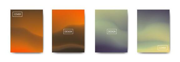 Collection of gradient background for poster flyer banner vector