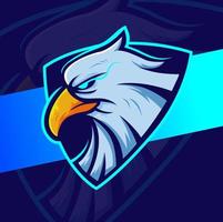 eagle head mascot logo design for sport and esport gaming