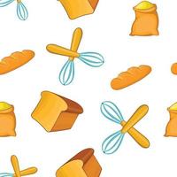 Patisserie pattern, cartoon style vector