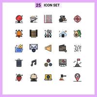 25 iconos creativos signos y símbolos modernos de grecia viejo progreso caballos recuperación elementos de diseño vectorial editables vector