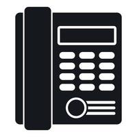 Office business keypad phone icon, simple style vector