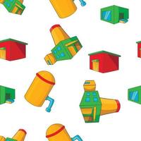 Factory pattern, cartoon style vector