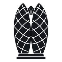 Skyscraper icon, simple style vector