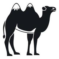 icono de camello, estilo simple vector