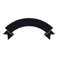 Banner ribbon icon, simple style vector