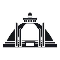 polonnaruwa, icono de estupa antigua, estilo simple vector