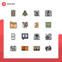 Universal Icon Symbols Group of 16 Modern Flat Color Filled Lines of slider data data architecture backup engineering design Editable Creative Vector Design Elements