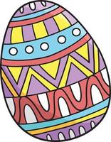 huevo de pascua dibujos animados color clipart ilustración vector