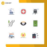 Universal Icon Symbols Group of 9 Modern Flat Colors of face travel preserver route hdmi Editable Vector Design Elements