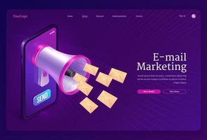 Email marketing banner, promotion by mail