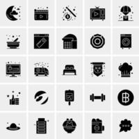 25 iconos de negocios universales vector ilustración de icono creativo para usar en proyectos relacionados con la web y dispositivos móviles