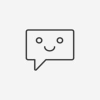 mensaje, voz, retroalimentación, icono de chat vector símbolo aislado
