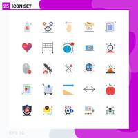 Modern Set of 25 Flat Colors and symbols such as coding car programing personal left Editable Vector Design Elements