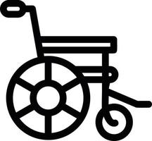 Wheelchair Line Icon vector