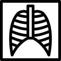 Xray Line Icon vector